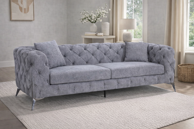 Orlando Sofa 3/2 or 1 Seater Grey