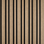 Acoustic Linear Wall Panel - Dark Oak 2.4m x 0.6m (4 Pieces)