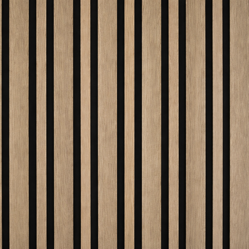 Acoustic Linear Wall Panel - Dark Oak 2.4m x 0.6m (4 Pieces)