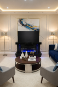 Bianco Hidden TV Lift Fireplace
