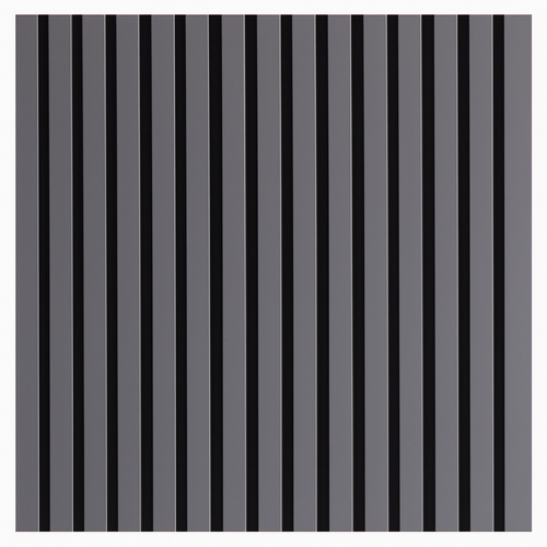 Acoustic Slatted Wall Panels - 3 sided - Colour Finish - Grey - 240cm x 32cm (2 pieces)