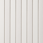 Acoustic Wide Slat Wall Panels - 3 sided - Colour Finish - White on White Felt - 240cm x 30cm (2 pieces)