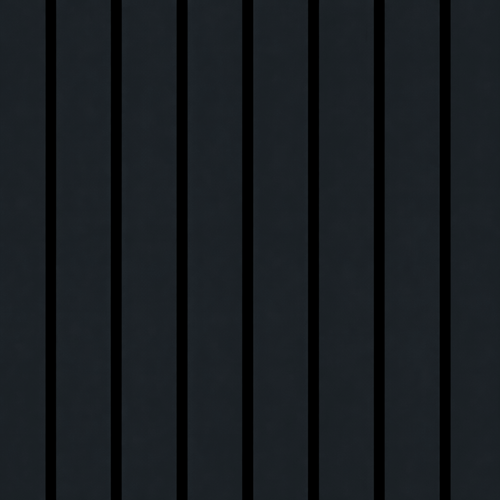 Acoustic Wide Slat Wall Panels - 3 sided - Colour Finish - Black - 240cm x 30cm (2 pieces)