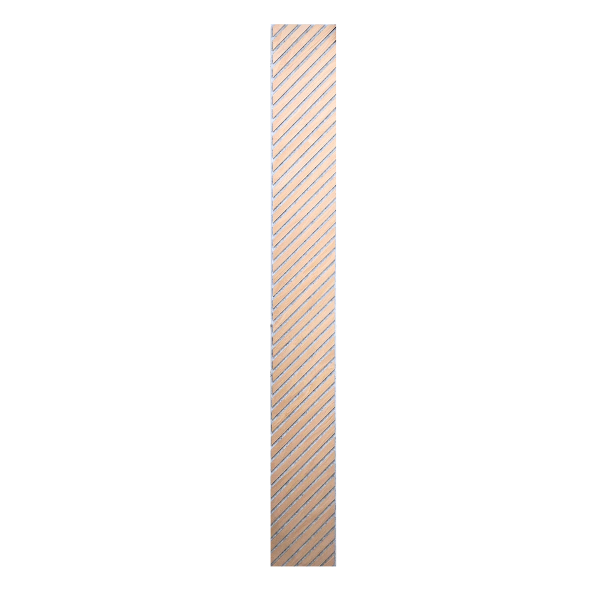 Acoustic Wall Panels - Oak on Grey Felt - Chevron - 240cm x 30cm (2 pieces)