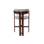 Clara Walnut Barstool in Oatmeal Boucle