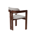 Clara Walnut Dining Chair in Oatmeal Boucle Set of 2