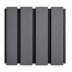 Composite Exterior Black Oak Slat Wall Cladding – Waterproof, UV‑Resistant - Standard Slat (4 Pieces)