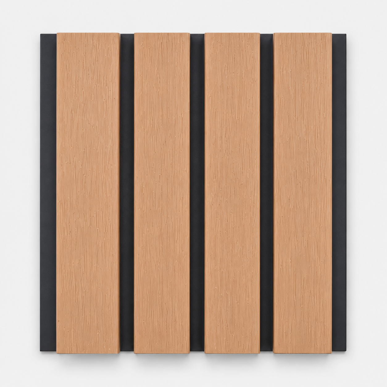 Composite Exterior Light Oak Slat Wall Cladding – Waterproof, UV‑Resistant - Standard Slat (4 Pieces)