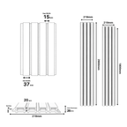 Composite Exterior Light Oak Slat Wall Cladding – Waterproof, UV‑Resistant - Standard Slat (4 Pieces)