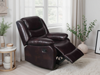 Conrad Manual Recliner Sofa Brown Armchair