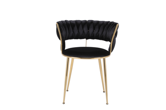 Camelia Black & Gold Dining Chair