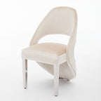Santorini Cream Silver Dining Chair