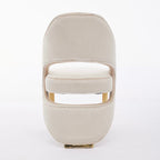 Santorini Cream Gold Dining Chair