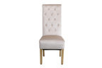 Sofia Cream & Gold Square Knocker Dining Chair