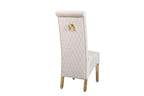 Sofia Cream & Gold Square Knocker Dining Chair