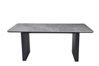 Engelberg 180cm Grey & Black Dining Table