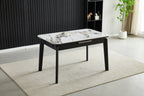 Arizona Cream and Gold Extending Dining Table 130-160cm