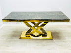 Elina Black/Gold Marble Coffee Table