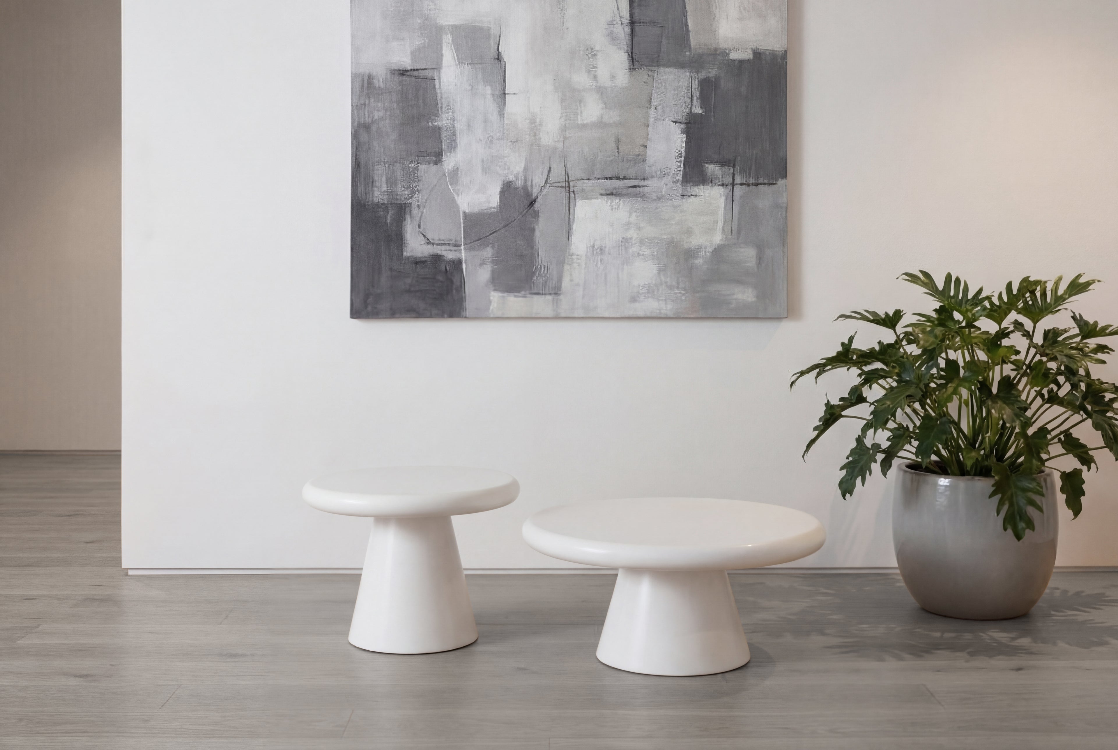 Emilia Coffee & End Tables - White