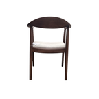 Fern Walnut Dining Chair in Oatmeal Boucle Set of 2