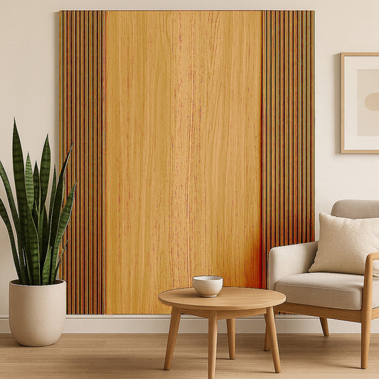 Wood Effect WPC Wave Style Wall Panels - Light Oak