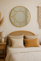 Round Gold Mirror
