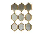 9 Tier Diamond Gold Mirror