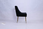 Milan Black Gold Dining Chair