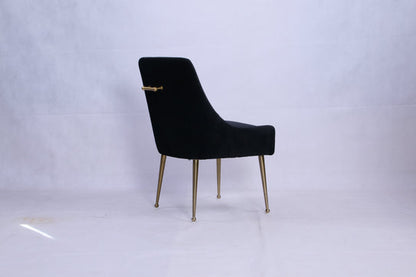 Milan Black Gold Dining Chair