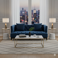 Sefira 2 Seater Navy Fabric Sofa