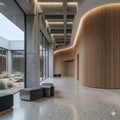 Flexible Slat Wall Panels - 240cm x 60cm - Walnut (2 pieces)