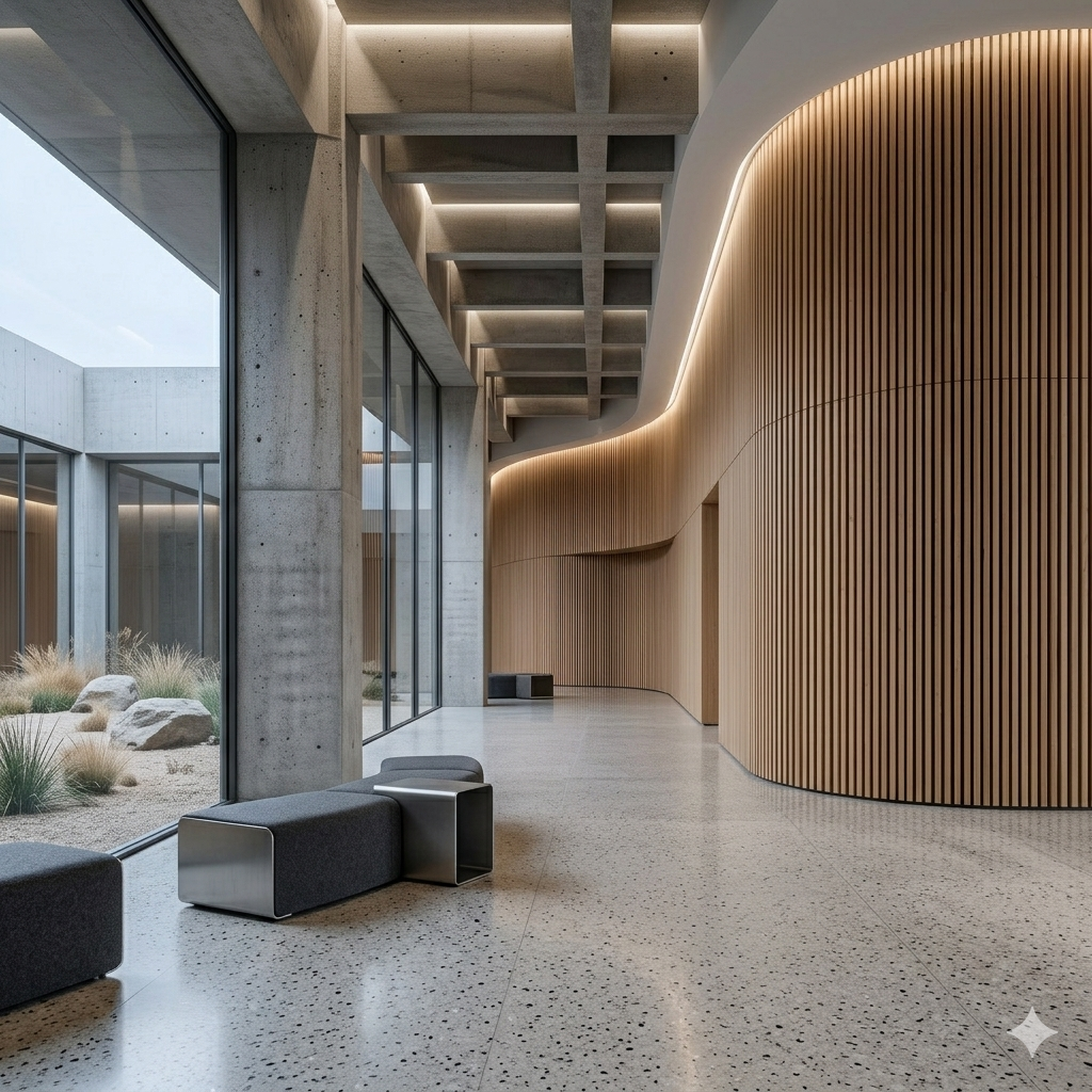 Flexible Slat Wall Panels - 240cm x 60cm - Walnut (2 pieces)