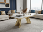 Ravello Cream & Gold Coffee Table