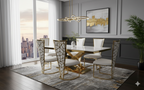 Vienna Cream & Gold Dining Chair