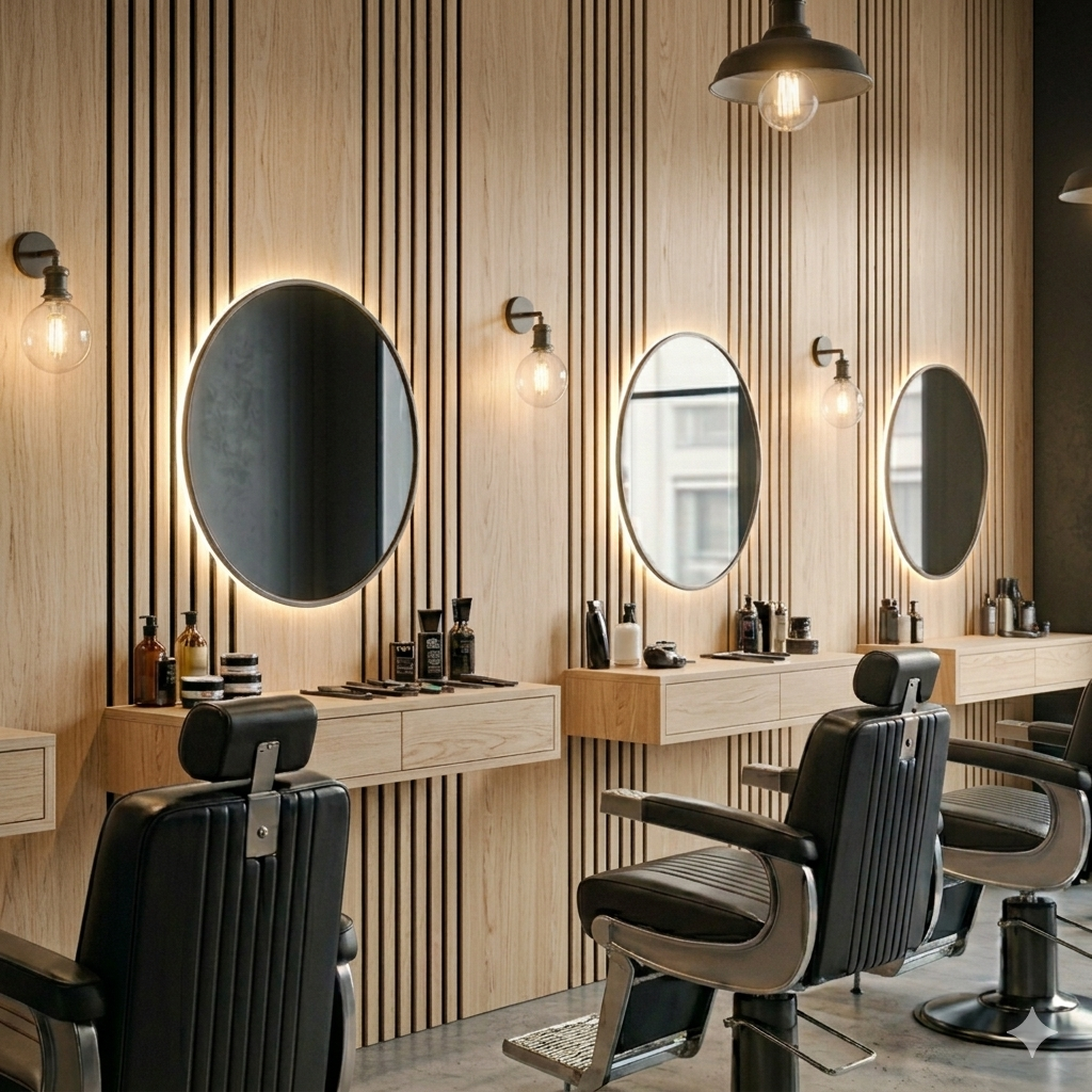 Multi Width Acoustic Wood Veneer Wall Panels - Premium Oak - 3-sided - 240cm x 30cm (2 pieces)