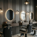 Multi Width Acoustic Wood Veneer Wall Panels - Black Oak - 3-sided - 240cm x 30cm (2 pieces)