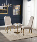 Roxby Cream & Gold Dining Chair
