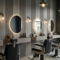 Multi Width Acoustic Wood Veneer Wall Panels - Grey Oak - 3-sided - 240cm x 30cm (2 pieces)