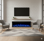 Luxion 3 Sided Fire - 60 Inch - Black