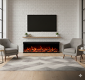 Luxion 3 Sided Fire - 72 Inch - Black