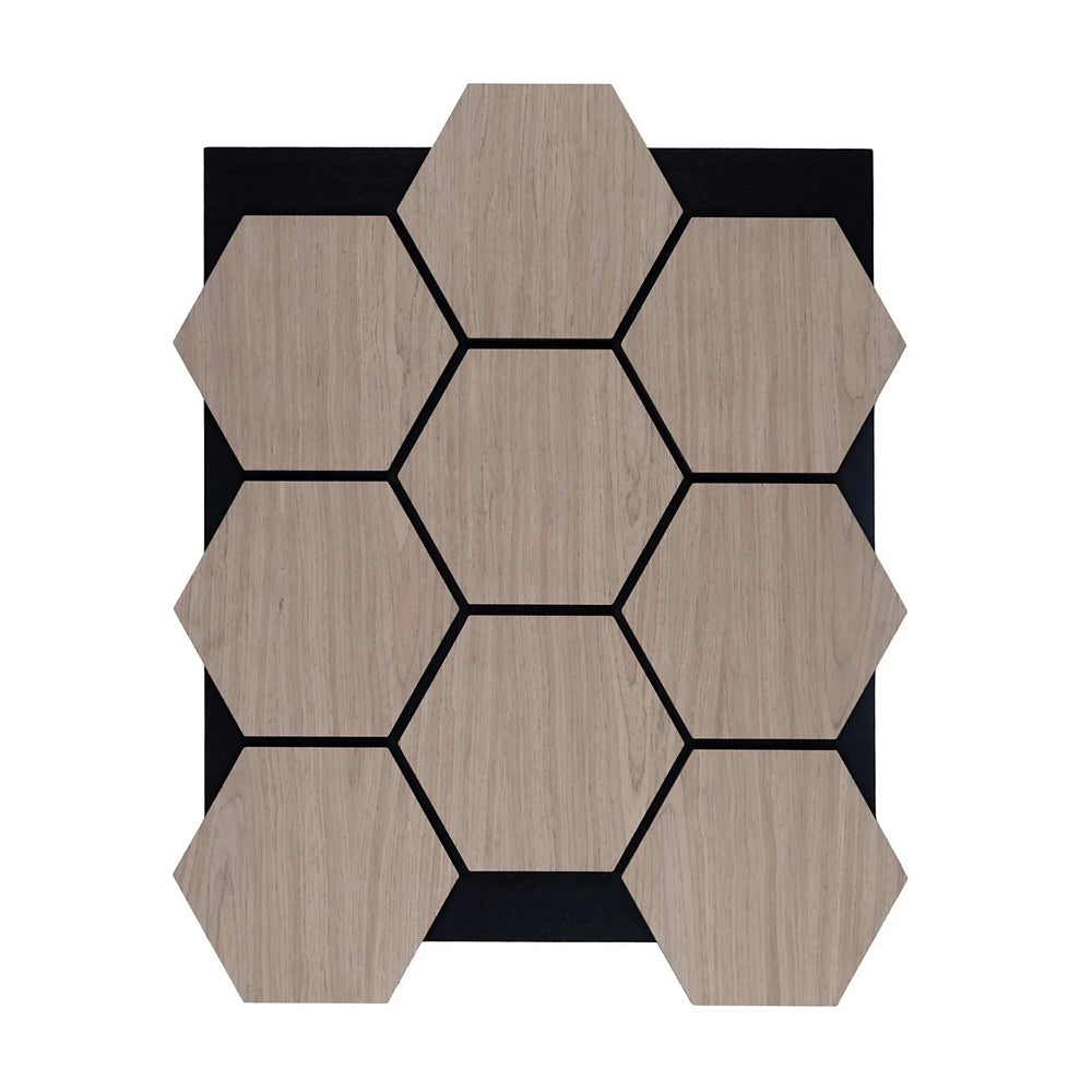 Acoustic Hexagon Wall Panel - Light Oak (4 Pieces)