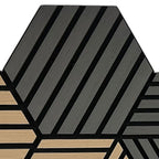 Dark Grey Hexagon Wall Panel Hanging