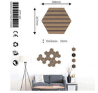 Dark Grey Hexagon Wall Panel Hanging