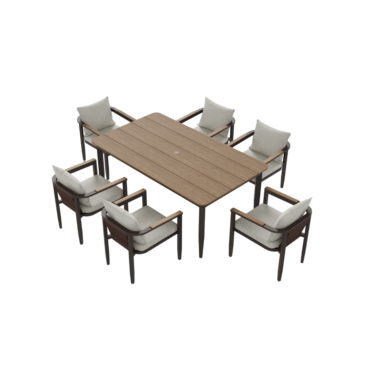 Hemera Outdoor Range - 6 Seater Dining Set