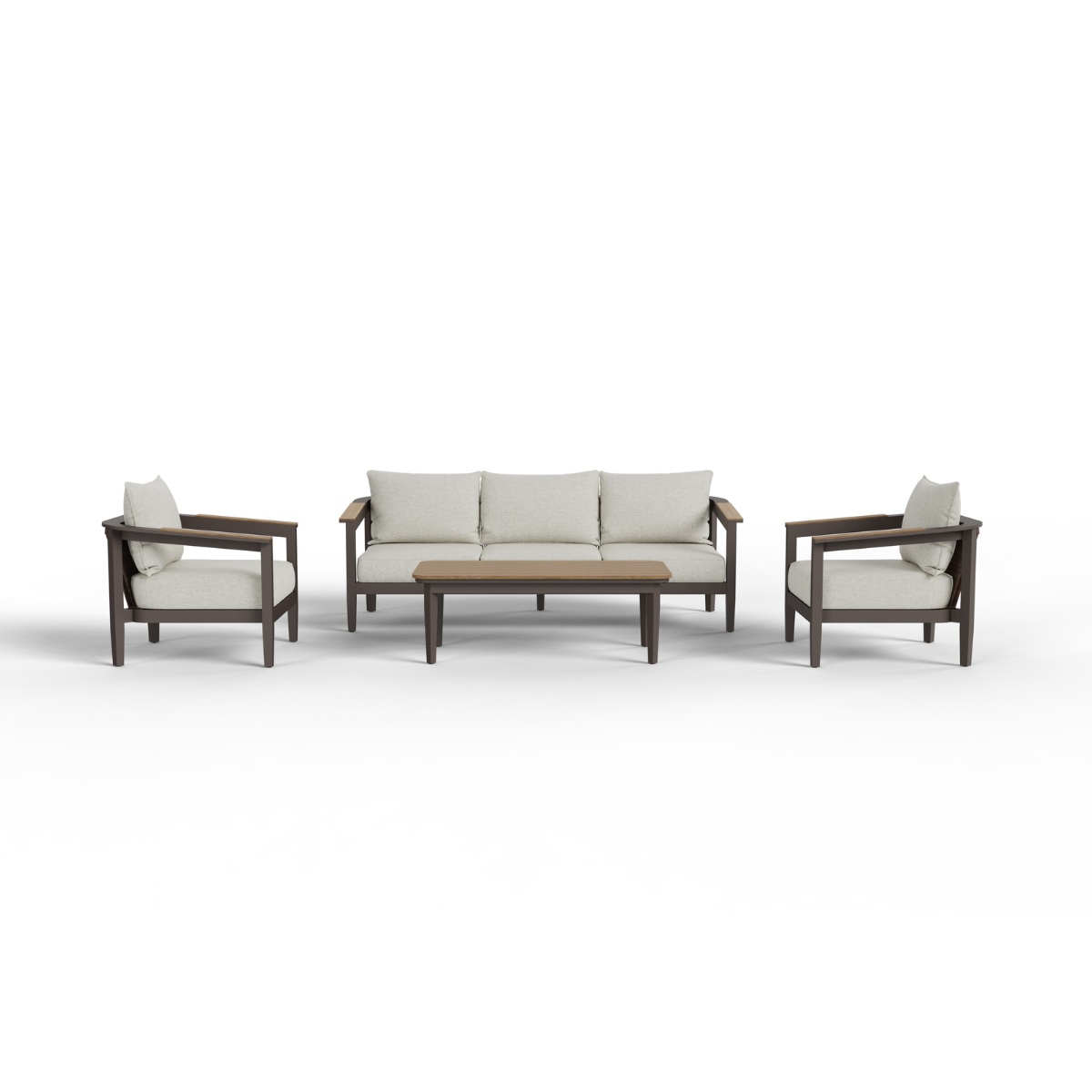 Hemera Outdoor Range - Wood - 5 Seater Lounge Set