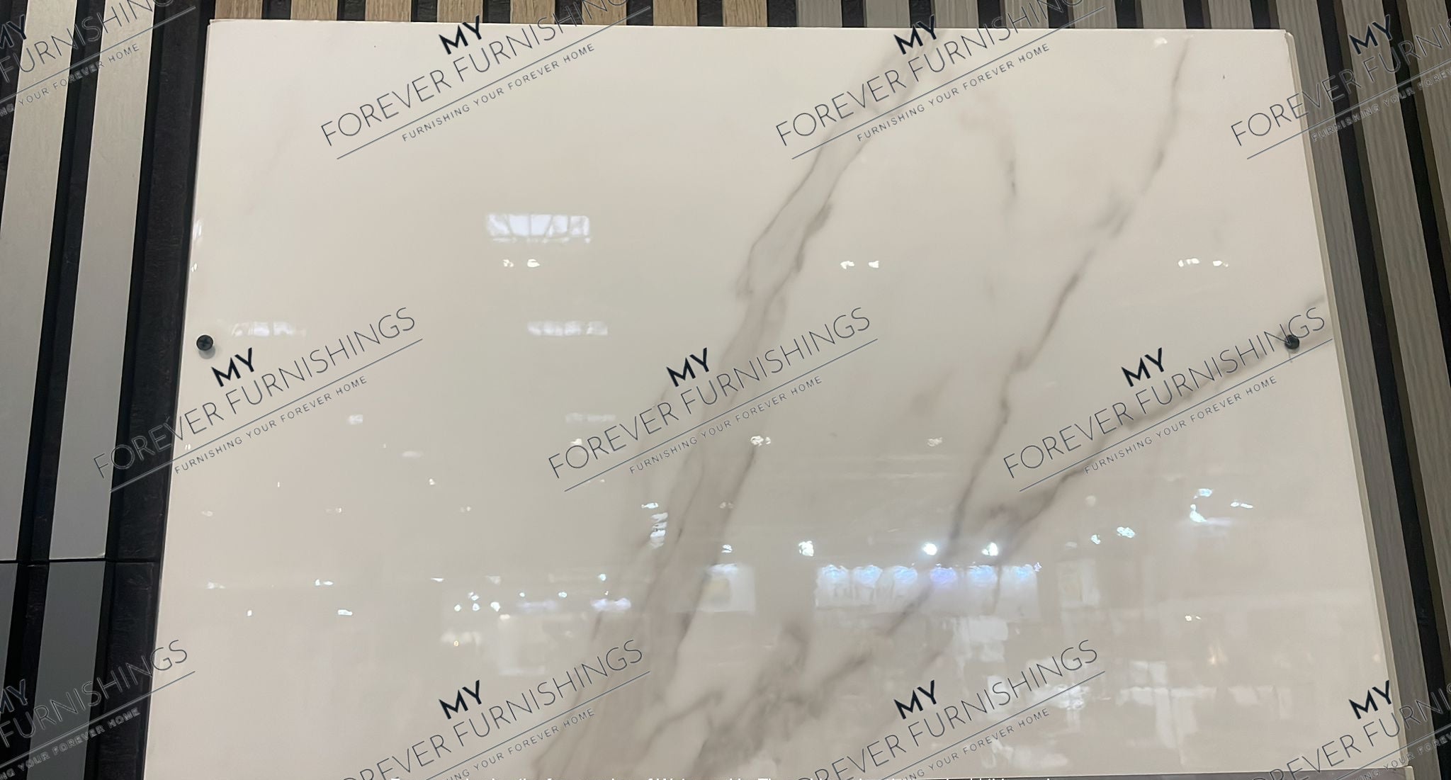 White Marble Effect UPVC Wall Panel Covering 60x240cm (4 Pieces)