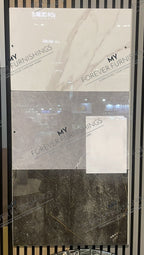 Grey Marble Effect UPVC Wall Panel Covering 60x240cm (4 Pieces)
