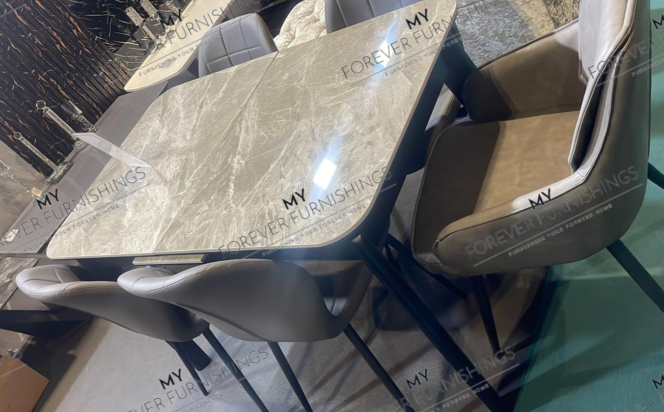 Arizona Grey Extending Dining Table 130-160cm