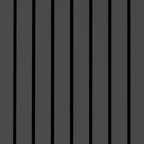 Acoustic Wide Slat Wall Panels  - 3 sided - Colour Finish - Grey - 240cm x 30cm (2 pieces)