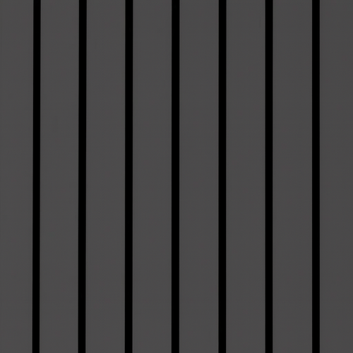 Acoustic Wide Slat Wall Panels  - 3 sided - Colour Finish - Grey - 240cm x 30cm (2 pieces)